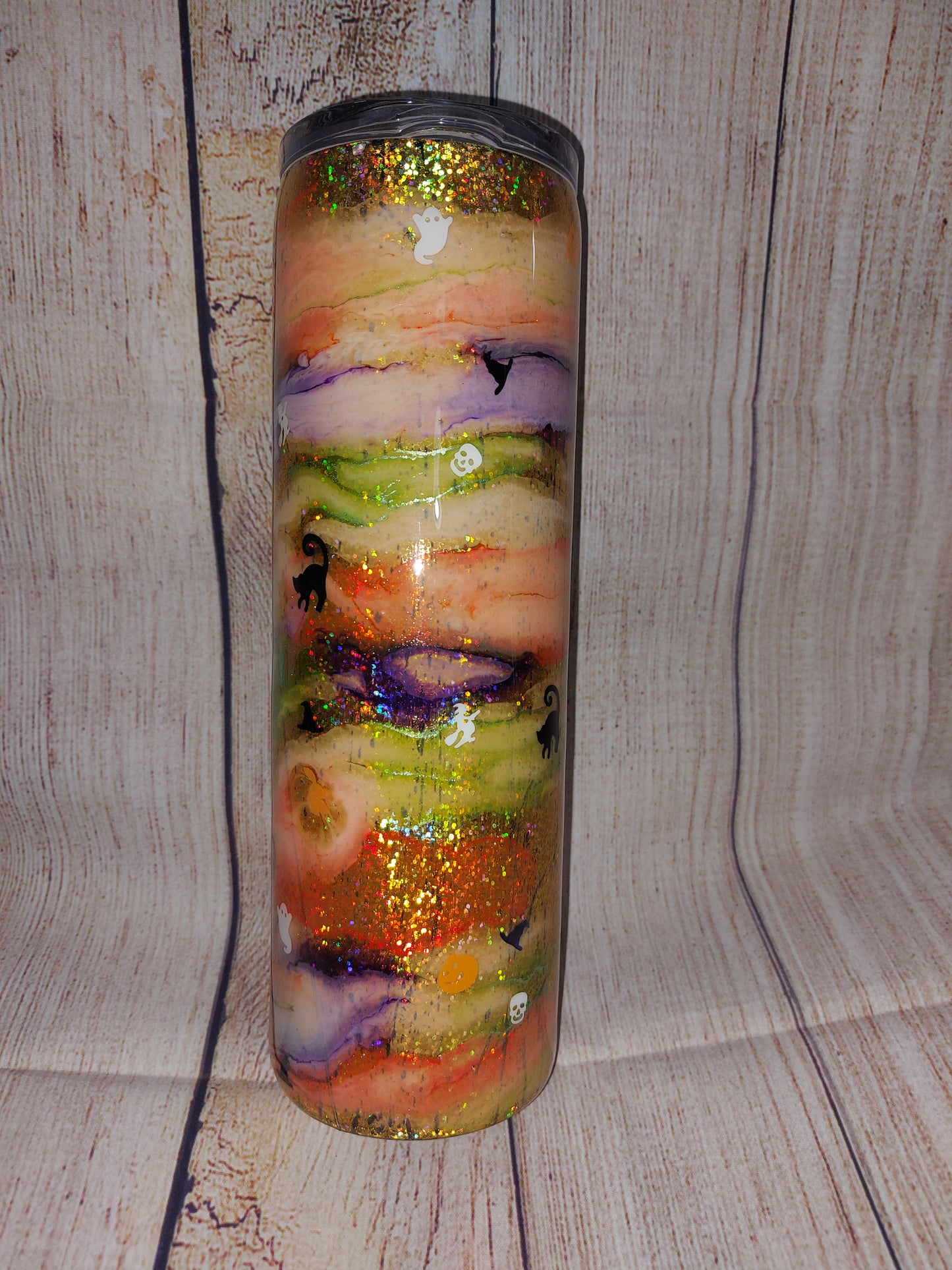 30oz Halloween ink swirl