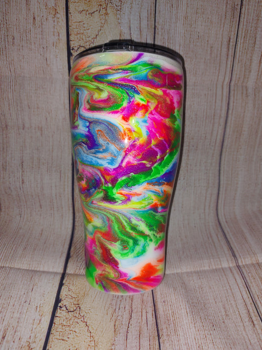 30oz modern neon swirl