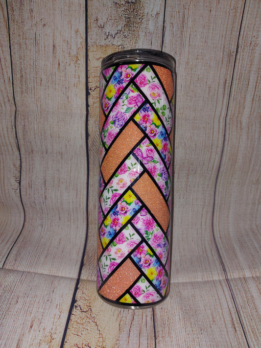 30oz flower tumbler