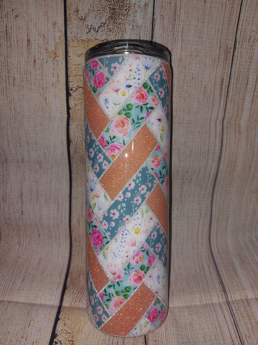 30oz flower tumbler