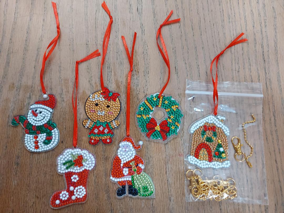 Dimond Painting Ornament Set #7